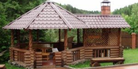 Как да изградим балдахин за барбекю в лятната си вила със собствените си ръце